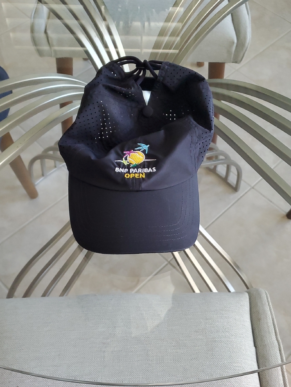 Black Performance Tennis Cap